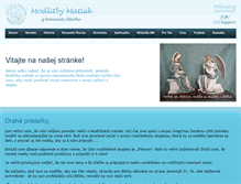 Tablet Screenshot of modlitbymatiek.sk